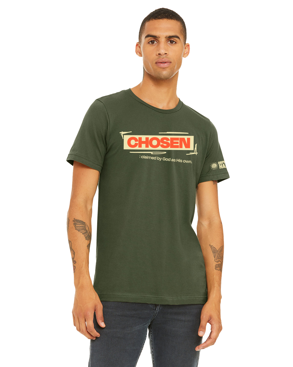 "Chosen" Unisex Jersey Tee – Support The Orphan's Hands Mission