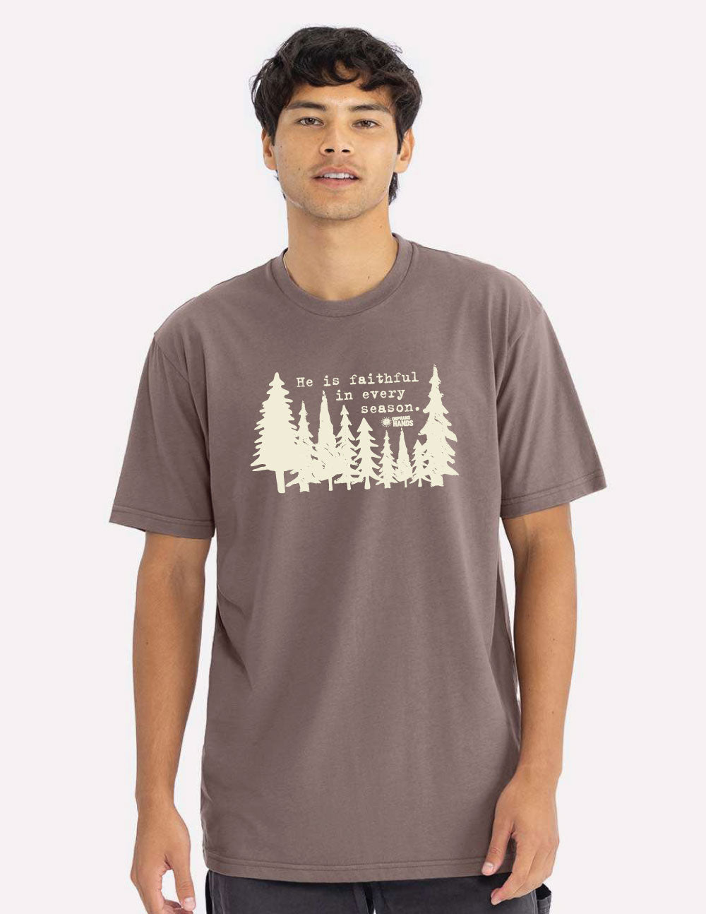 "Faithful in Every Season" Unisex Jersey Tee — Shiitake