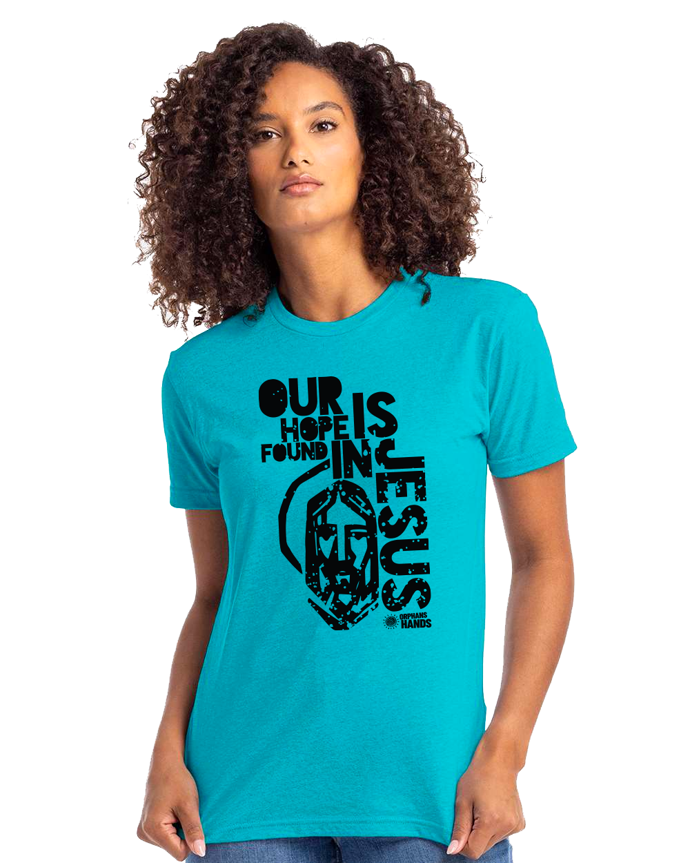 "Hope in Jesus" Comfort Tee – A Blend of Faith & Fashion